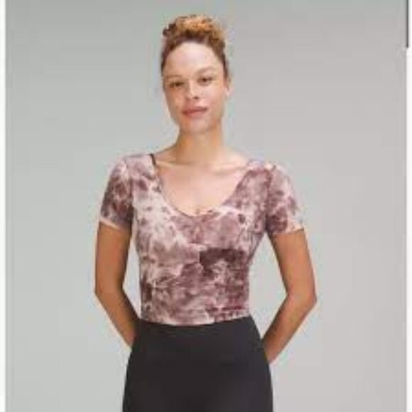 NWT Lululemon Align Sz 10 Berry/Beige Nulu - Picture 1 of 7